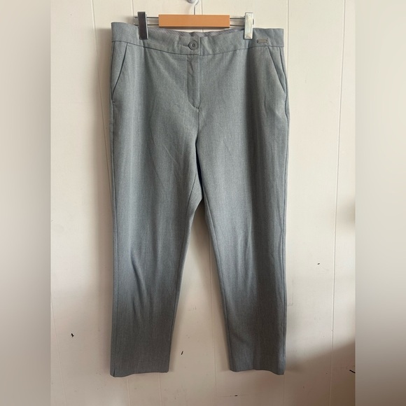 Badgley Mischka, size 14, Classic Tailored Dress Pants in Light Gray - Picture 2 of 8